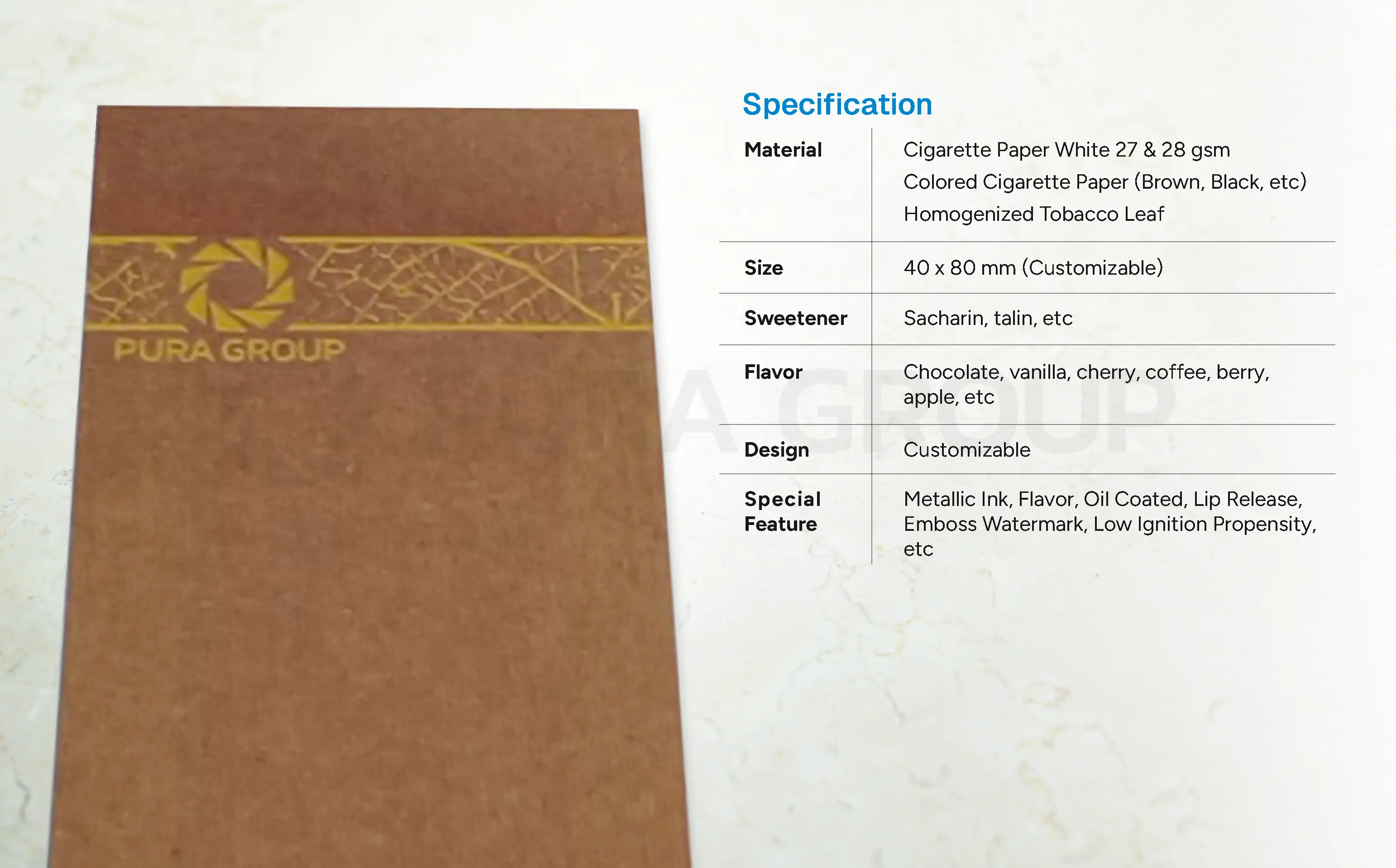 Metallic Ink - Detail Image Pura MICS